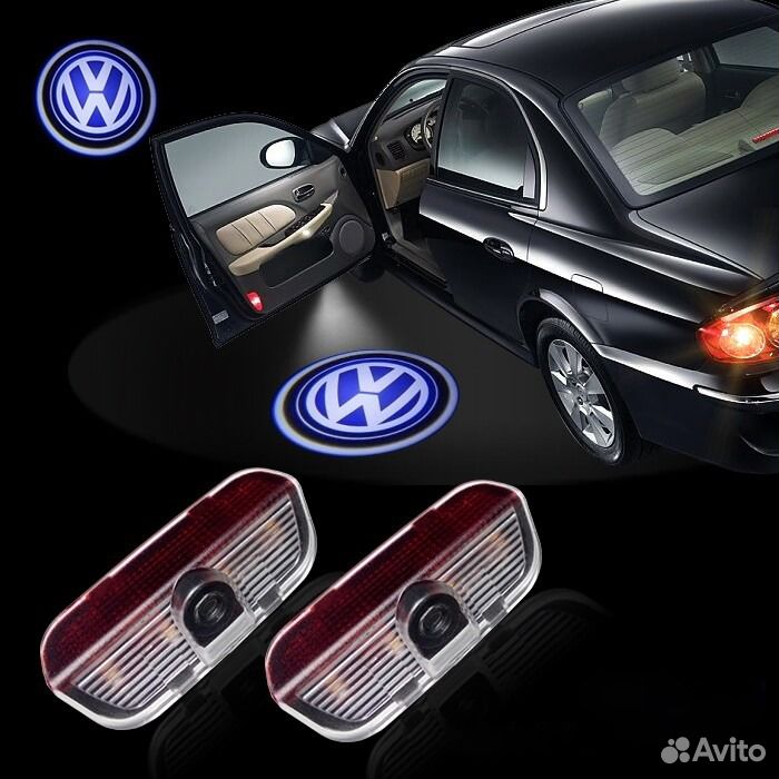 Штатная подсветка дверей Фольксваген Гольф - Volks