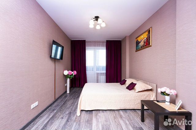 

1-к. квартира, 42 м², 2 кровати