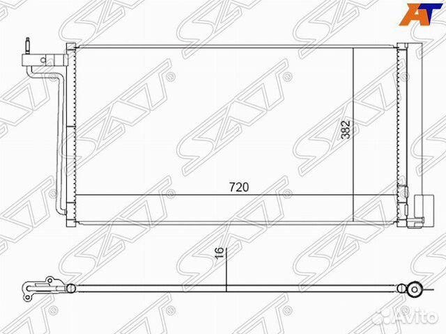 Радиатор кондиционера форд фокус 3 №74