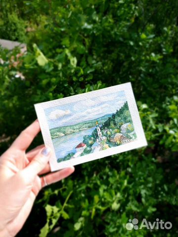 Картина Плёс. Миниатюра. Пейзаж