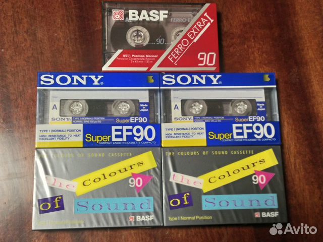 Аудиокассеты новые запечатанные