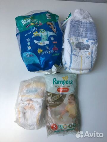 Памперсы подгузники Huggies и Pampers