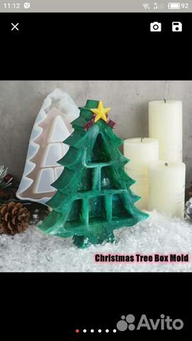 Силиконовый молд, силиконовая форма Елка