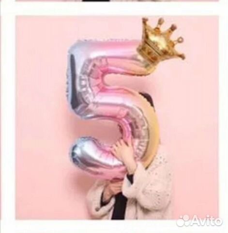 Фонтан,гирлянда шаров,цифра 5,цветной песок