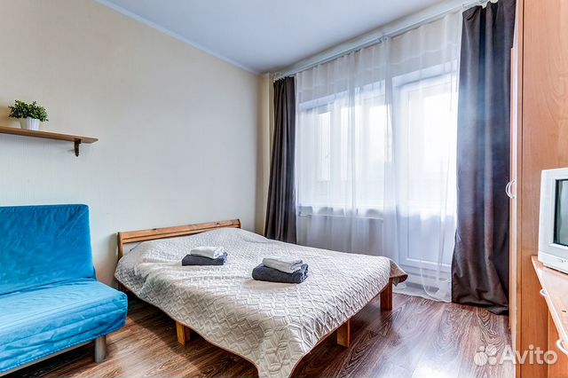 

Квартира-студия, 28 м², 2 кровати