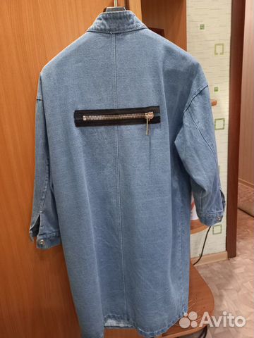 Джинсовый плащ