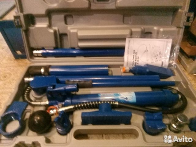 Набор гидравл.растяжек 10т пластик.кейс