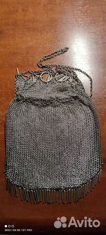 Старинная серебряная сумочка в идеальном состояние