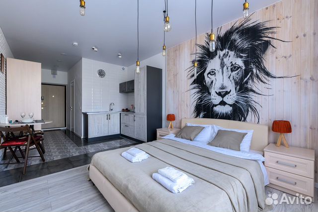 

Квартира-студия, 29 м², 2 кровати
