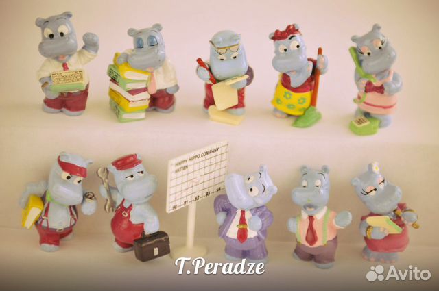 Серия Бегемоты в офисе и другие серии из киндеров