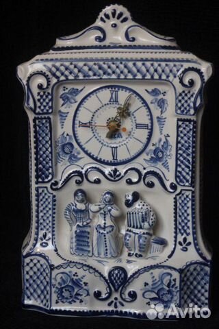 Часы Гжель