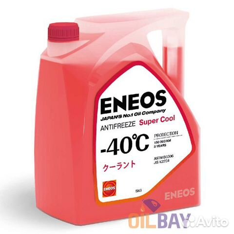 Антифриз eneos Super Cool -40C 5кг (red)