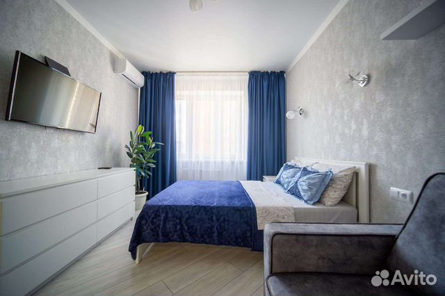 

1-к. квартира, 43 м², 2 кровати