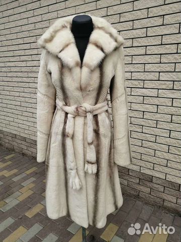 Шуба из стриженного бобра женская