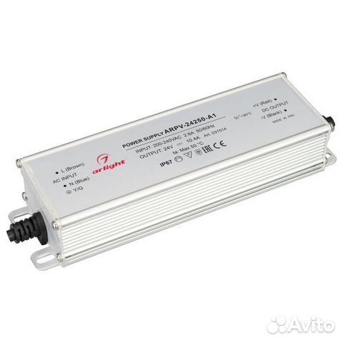 Блок питания arpv-24250-A1 (24V, 10.4A, 250W) IP67