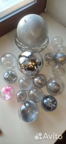 Пластмассовые шары для ёлки / декора