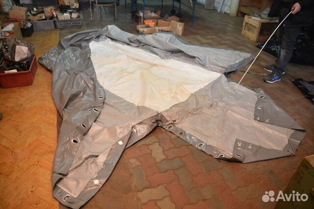 Тент на автоприцеп 8 люверсов L2,28м H1,2м B1,4