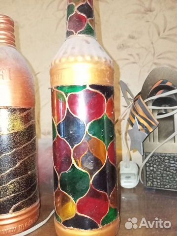 Бутылки с рисунком