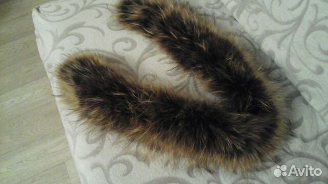 Меховой воротник енот