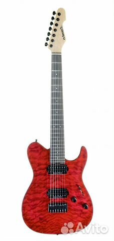 Электрогитара 7-струнная Edwards E-TB-7 QM Archtop