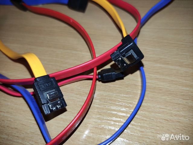 SATA Кабель Угловой Прямой Molex to SATA