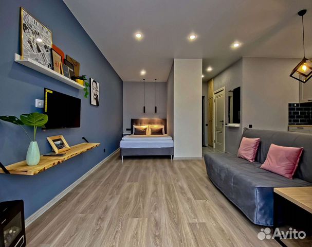 

Квартира-студия, 33 м², 2 кровати