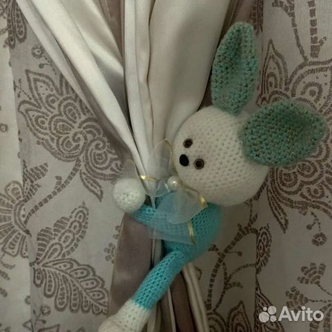 Прихват для штор зайка