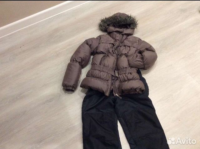 Пуховик adidas и полукомбинезон р 42-44