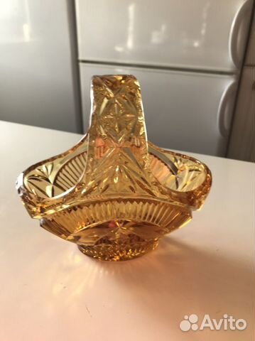 Хрустальная вазочка Чехия винтаж СССР