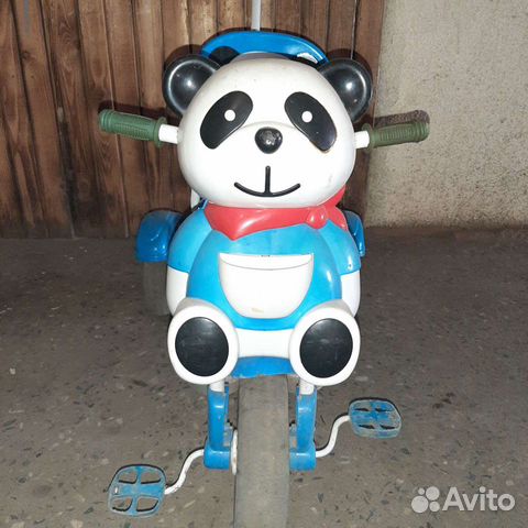 Трехколесный детский велосипед с ручкой бу