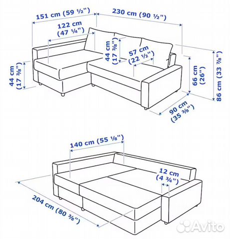Угловой диван икеа фрихетэн (бронь до 06.05)