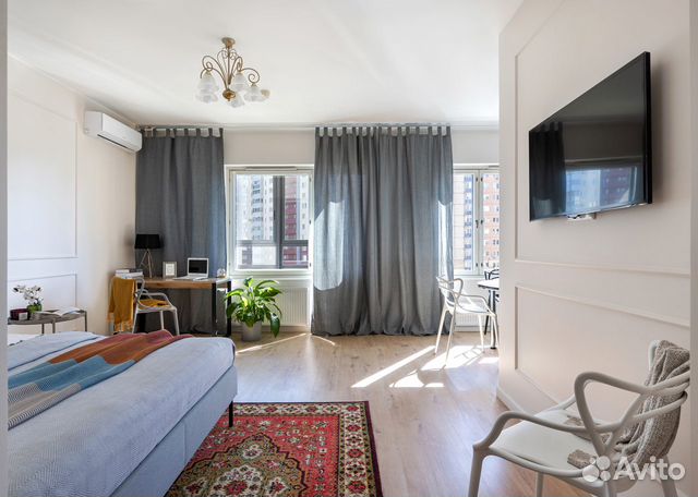 

1-к. квартира, 42 м², 2 кровати