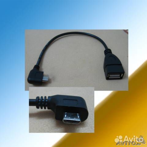 USB OTG host кабель microUSB и miniUSB
