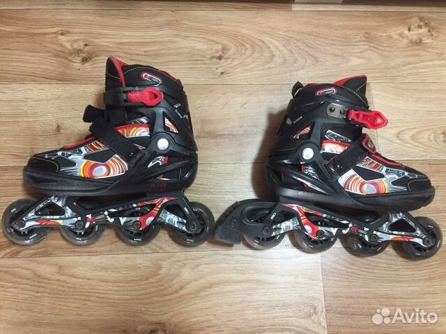 Роликовые коньки детские раздвижные размер 36-41