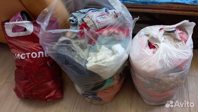 Мешок фирменных вещей и обуви на девочку