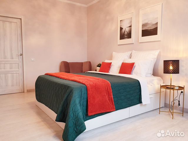 

1-к. квартира, 42 м², 2 кровати
