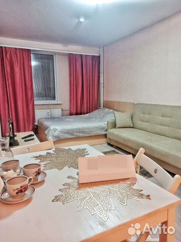 

Квартира-студия, 28 м², 2 кровати