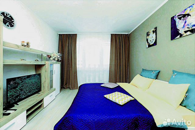 

1-к. квартира, 44 м², 3 кровати
