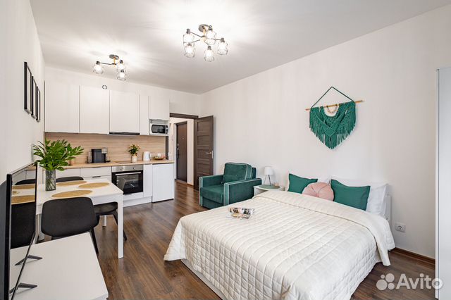 

Квартира-студия, 30 м², 2 кровати