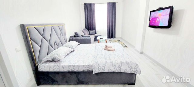 

1-к. квартира, 44 м², 2 кровати