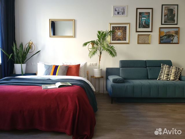 

Квартира-студия, 32 м², 2 кровати