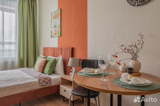 

Квартира-студия, 32 м², 1 кровать