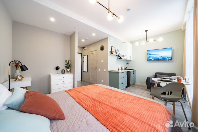 

Квартира-студия, 31 м², 2 кровати
