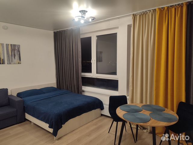 

Квартира-студия, 28 м², 2 кровати