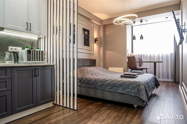 

Квартира-студия, 30 м², 1 кровать