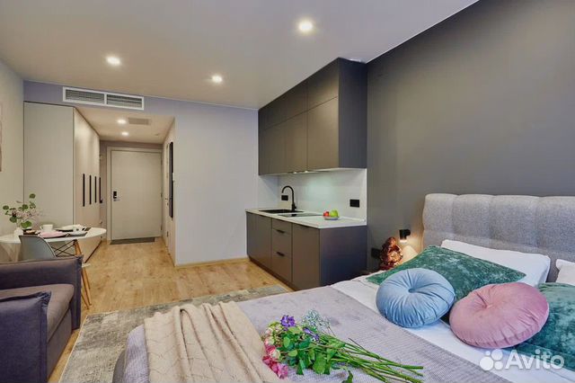 

Квартира-студия, 28 м², 1 кровать