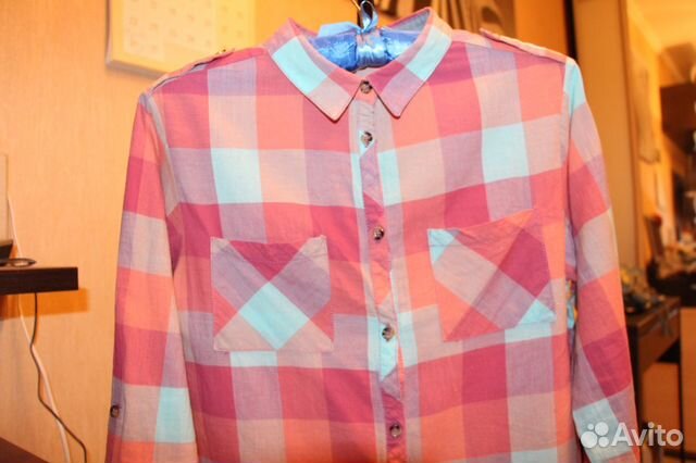 Рубашка zara в клетку Рубашка zara в клетку