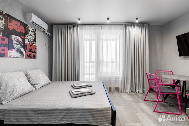 

Квартира-студия, 32 м², 2 кровати