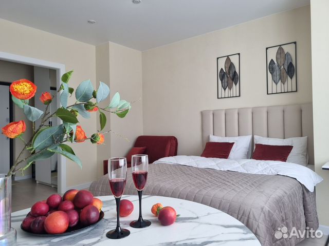 

Квартира-студия, 27 м², 2 кровати