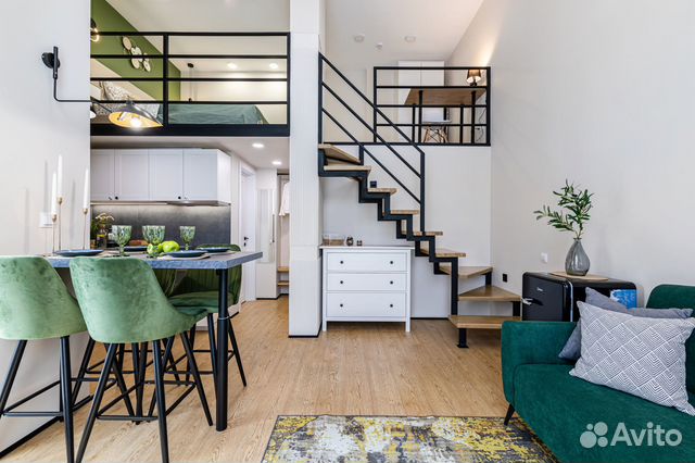 

Квартира-студия, 35 м², 2 кровати